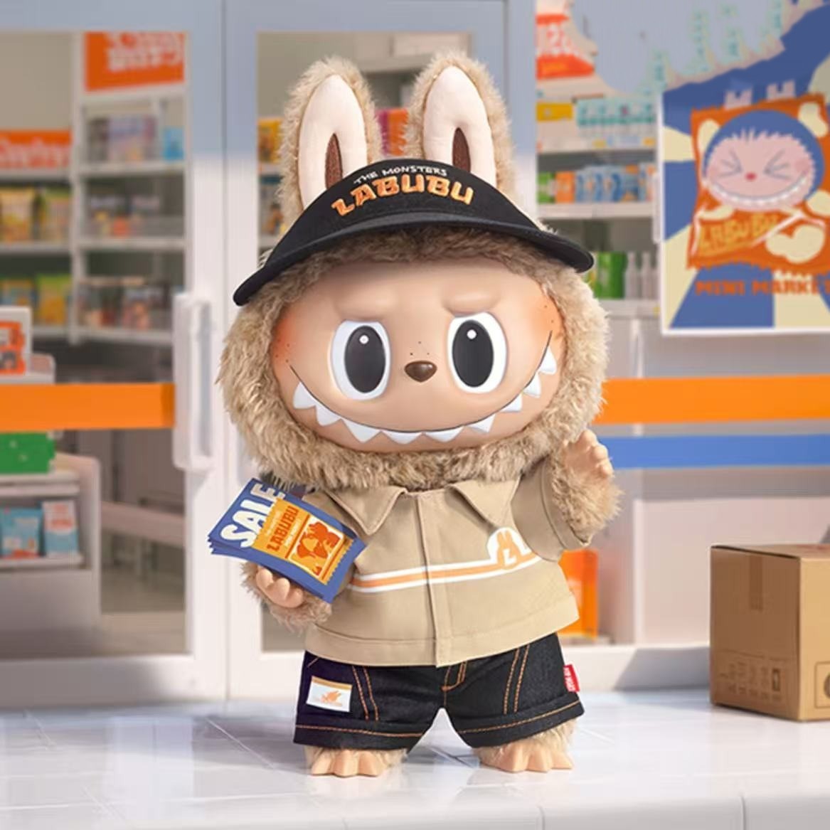 POP MART THE MONSTERS Labubu The Naughty Cashier Vinyl Plush