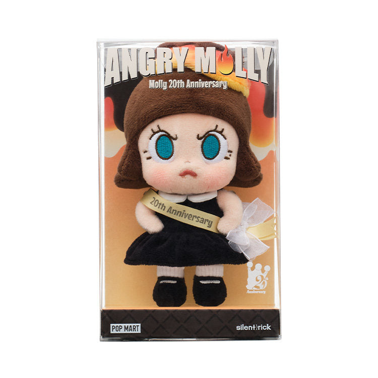 POP MART Angry Molly 20th Anniversary Party Edition Plush Toy Hanging Card