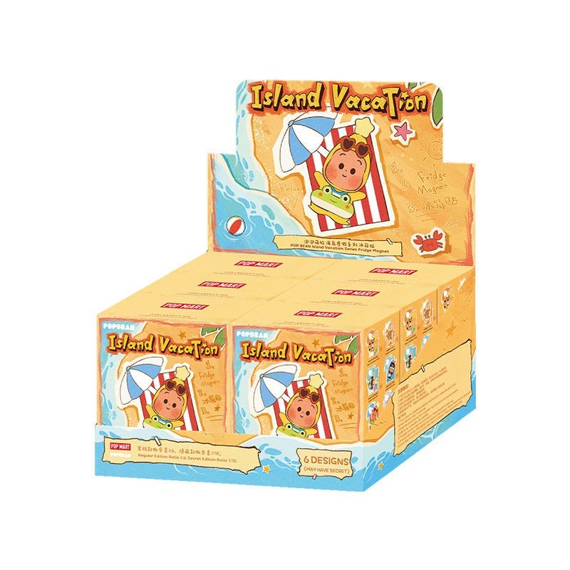 POP MART POP BEAN Island Vacation Series Refrigerator Magnet Blind Box (PRE-ORDER)