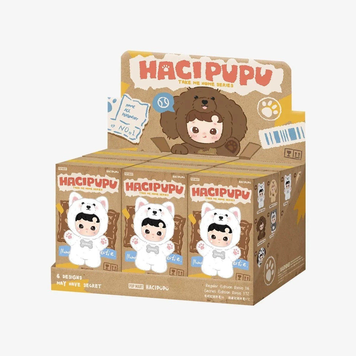 POP MART HACIPUPU Take Me Home Series - Vinly Plush Pendant Blind Box (PRE-ORDER)