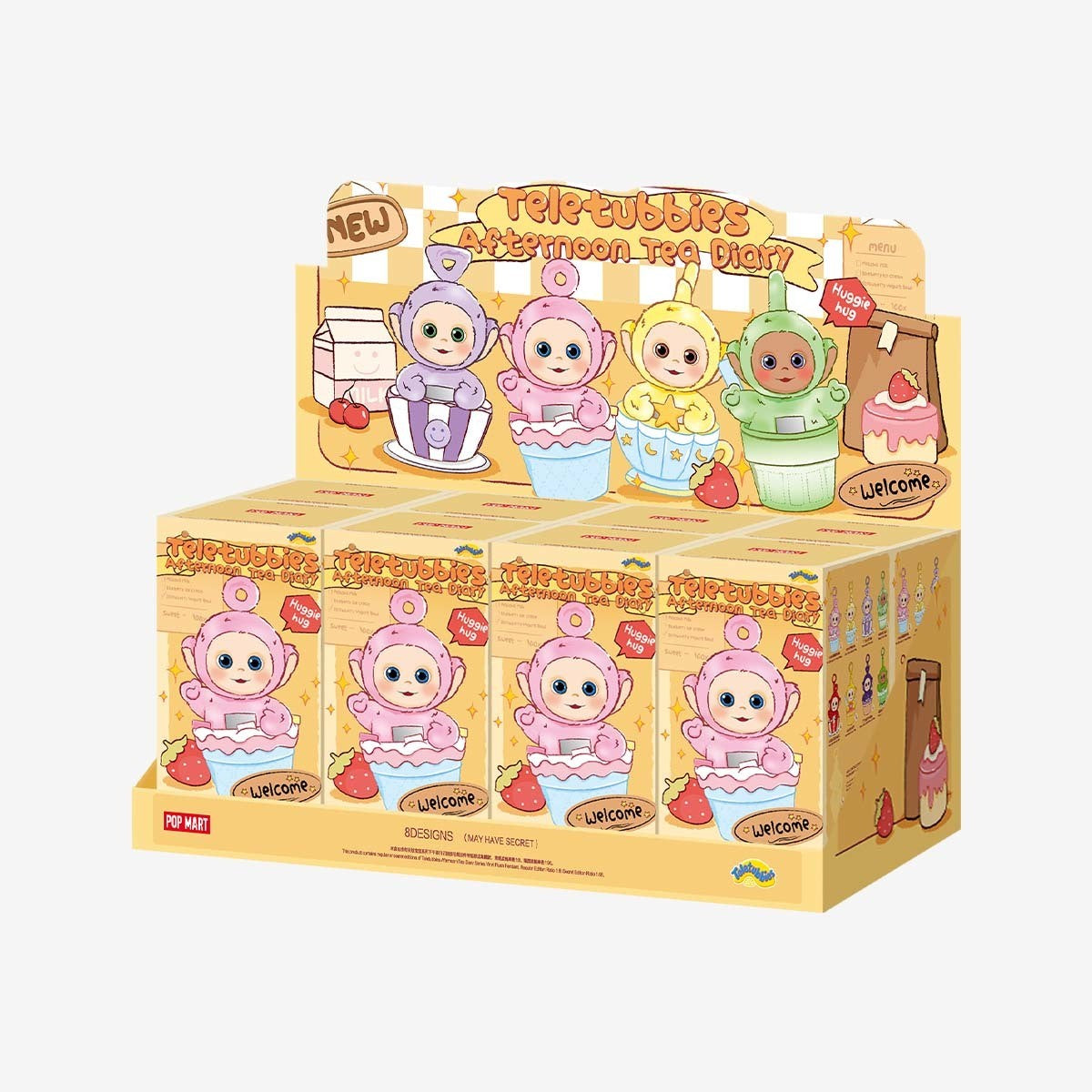 POP MART Teletubbies Afternoon Tea Diary Series Vinyl Plush Pendant Blind Box (PRE-ORDER)