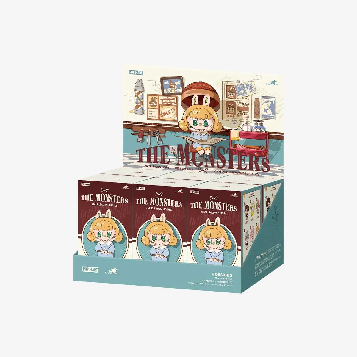 POP MART The Monsters Hair Salon Series Vinyl Plush Pendant Blind Box (PRE-ORDER)