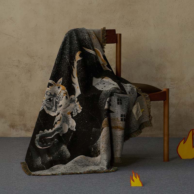 Hirono People in the Mist series Wool blanket