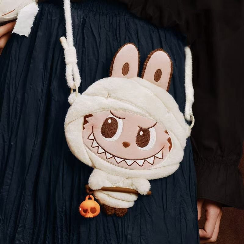 POP MART Too Cute To Haunt Series LABUBU Big Head Plush Bag