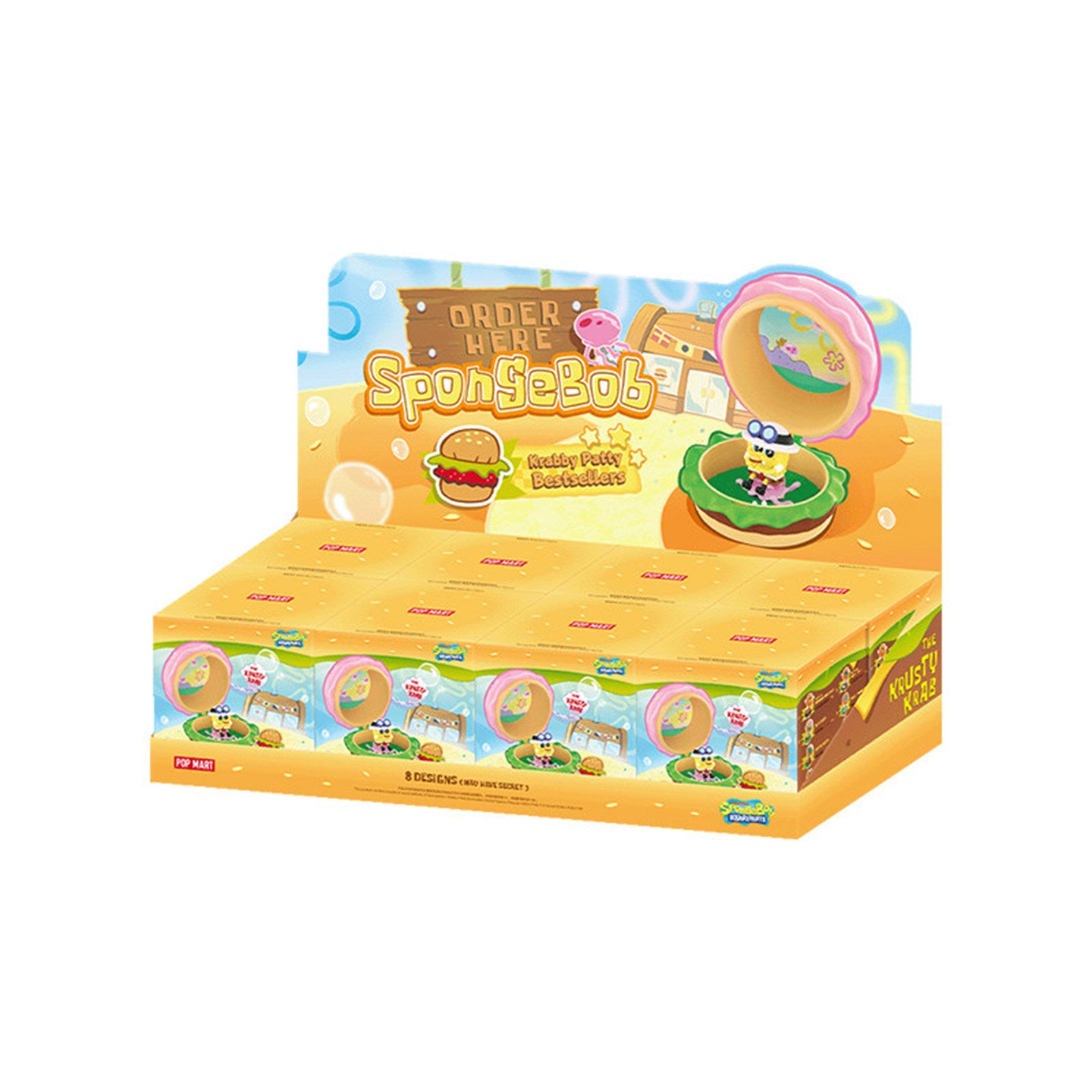 POPMART SpongeBob Krabby Patty Hot Sale Series Blind Box