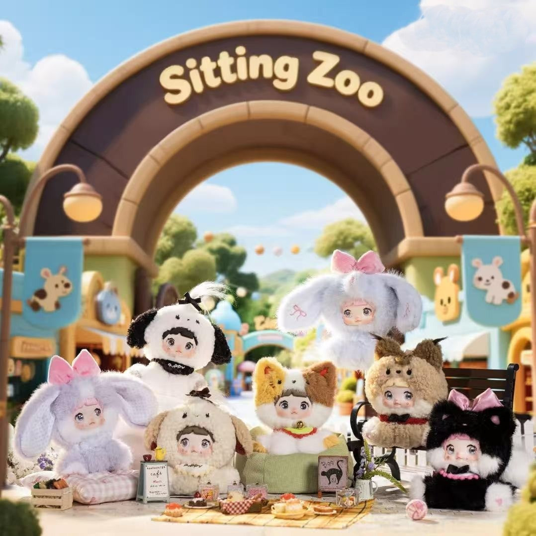 Nommi Sitting Zoo Series Vinyl Plush Doll Keychain Blind Box