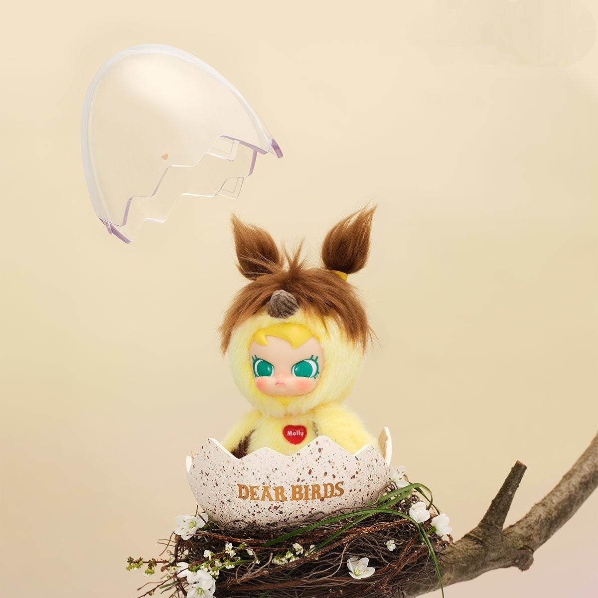 POP MART Dear Birds Series - Egg-shaped Plush Display Case