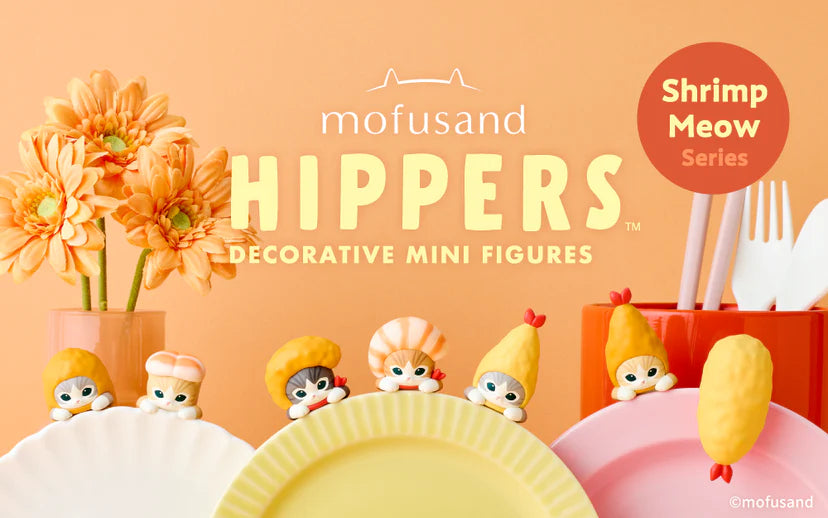 Sonny Angel × Mofusand Shrimp Meow Series Hippers Decorative Mini Figures Blind Box