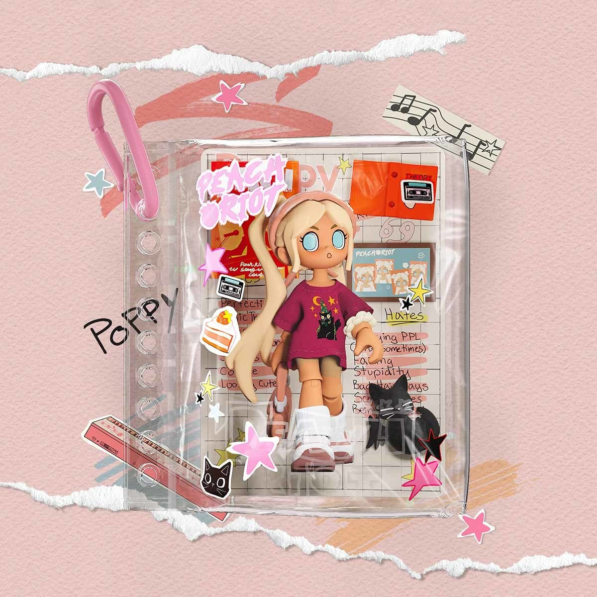 POP MART Peach Riot Carry the Music Series Block Pendant Blind Box (PRE-ORDER)