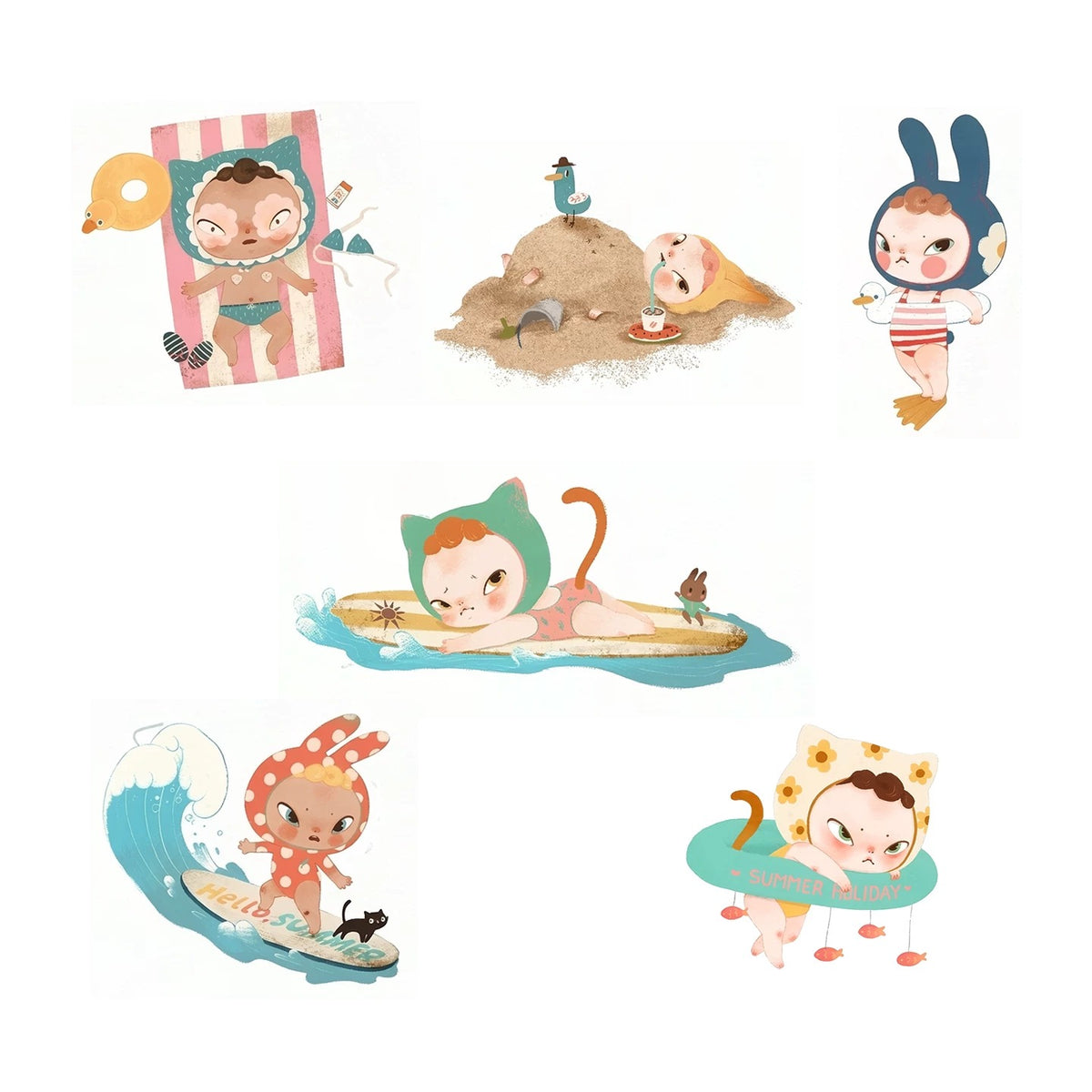 Sooya Beach Holiday Series Confirm Design Blind Box Figure