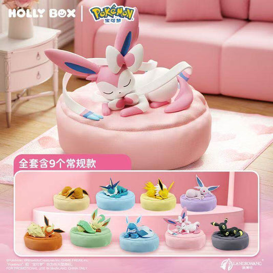 Pokemon Series Eevee Family Sleeping Posture Blind Box Figurine