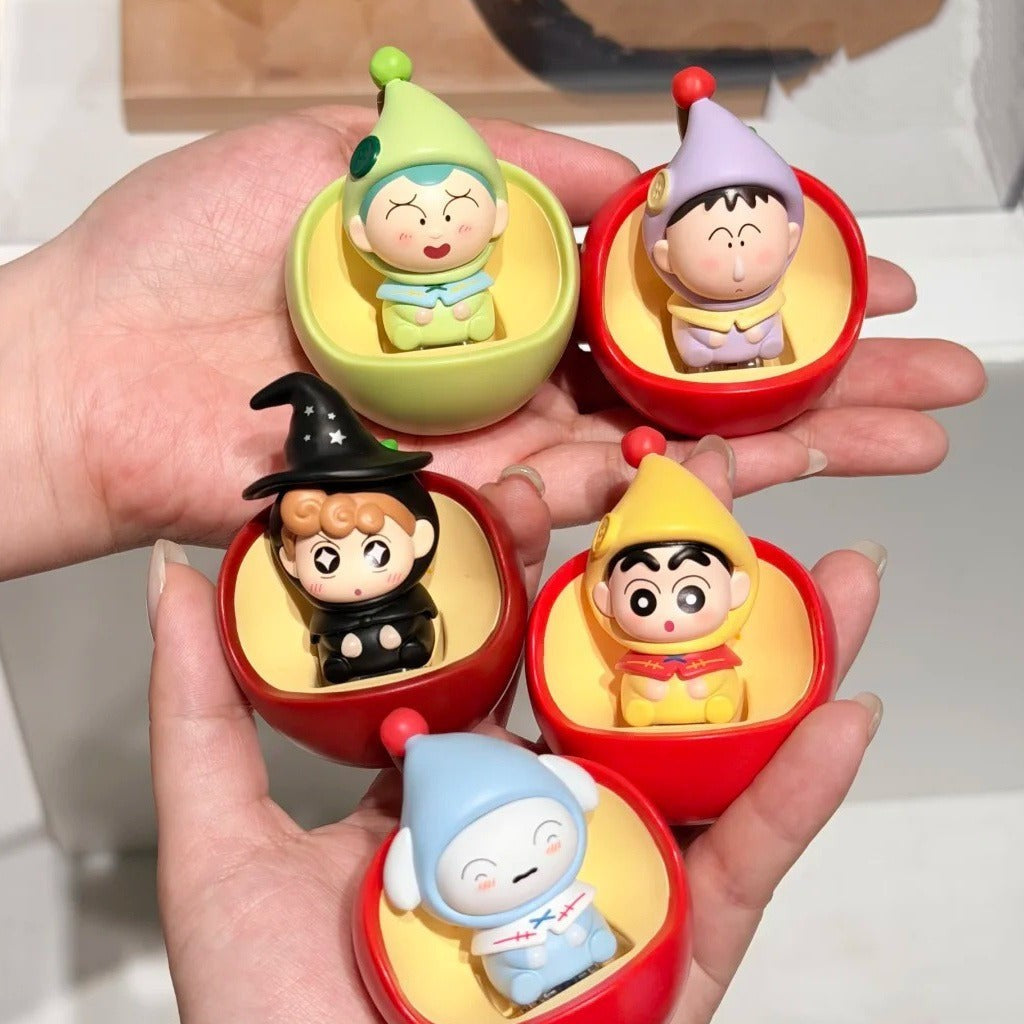 Crayon Shin-chan Dwarf Fairytale Series Bobblehead Figures Blind Box