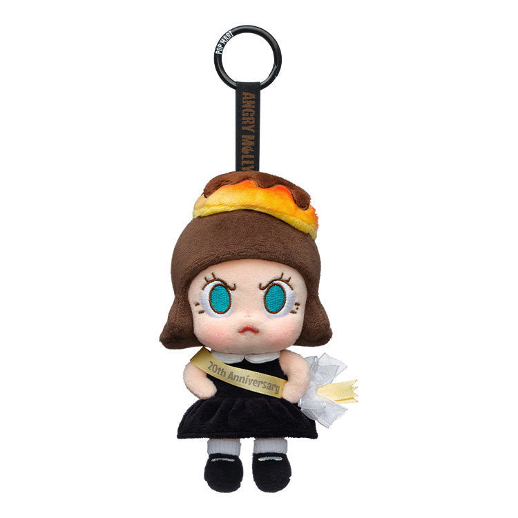 POP MART Angry Molly 20th Anniversary Party Edition Plush Toy Hanging Card