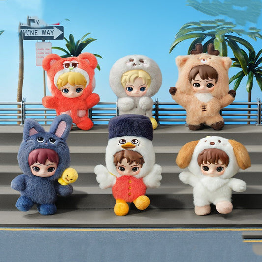 POP MART RIIZE Fluffy Club Series Vinyl Plush Doll Pendant Blind Box