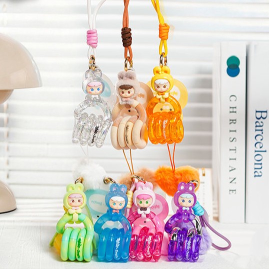 Tangle x HiddenWooo Cimmy Lovely Bunny Series Stress Toy Blind Box, Tangle Original Plush Series Flocking Fidget Toy, Authentic Soft Plush Twist Sensory Puzzle for ADHD, Anxiety & Stress‑Relief Hand Toy