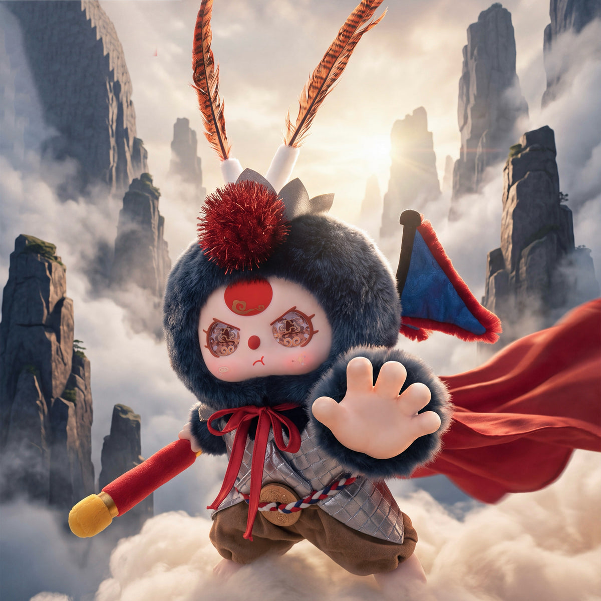 Baby Three The Monkey King Series Plush Doll