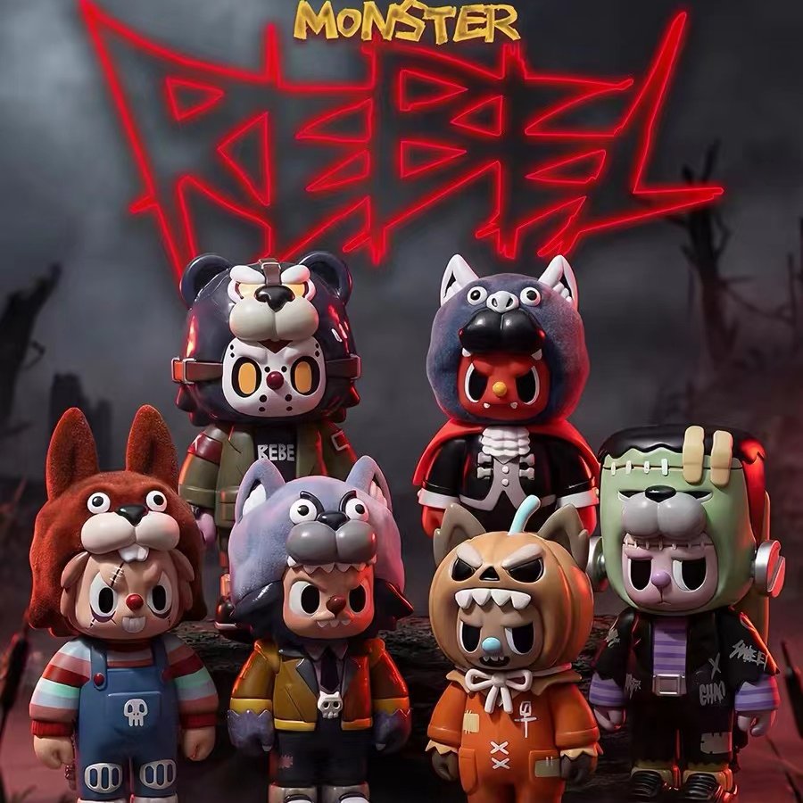 Rebel Bear The Street Series Plush Blind Box Monster Series Figure
