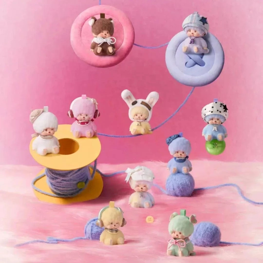 Monchhichi Macaron Mambo Series Plush Pendant Blind Box