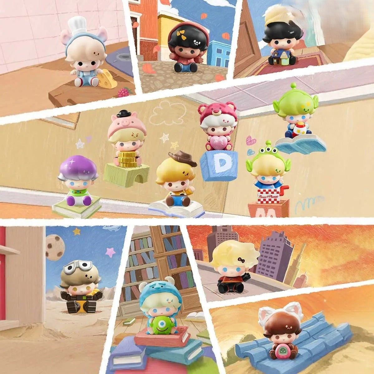 POP MART POP BEAN DIMOO WORLD × PIXAR Series Mini Bean Blind Box (PRE-ORDER)