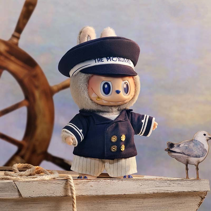 POP LAND The Monsters De Vliegende Flying LABUBU Series Captain Vinyl Plush Hanging Card