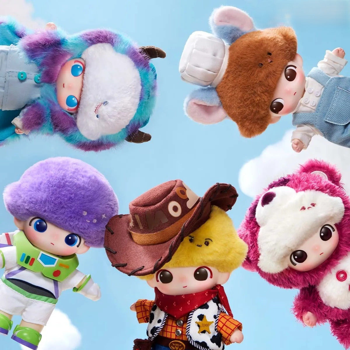 POP MART DIMOO WORLD × PIXAR Series Vinyl Plush Pendant Blind Box (PRE-ORDER)