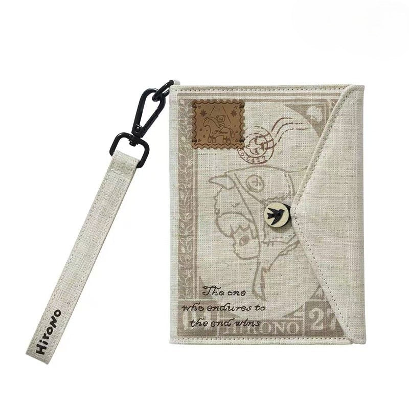 POP MART Hirono Mist-Walker Series Fabric Passport Holder