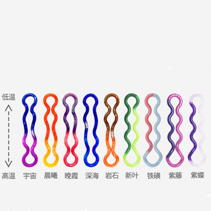 Tangle Original Thermochromic Heat‑Reactive Color‑Changing Fidget Toy, Authentic Twist Sensory Puzzle for ADHD, Anxiety & Stress‑Relief Hand Toy