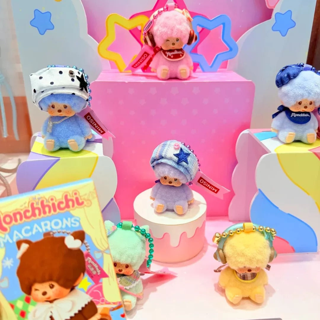 Monchhichi Macaron Mambo Series Plush Pendant Blind Box