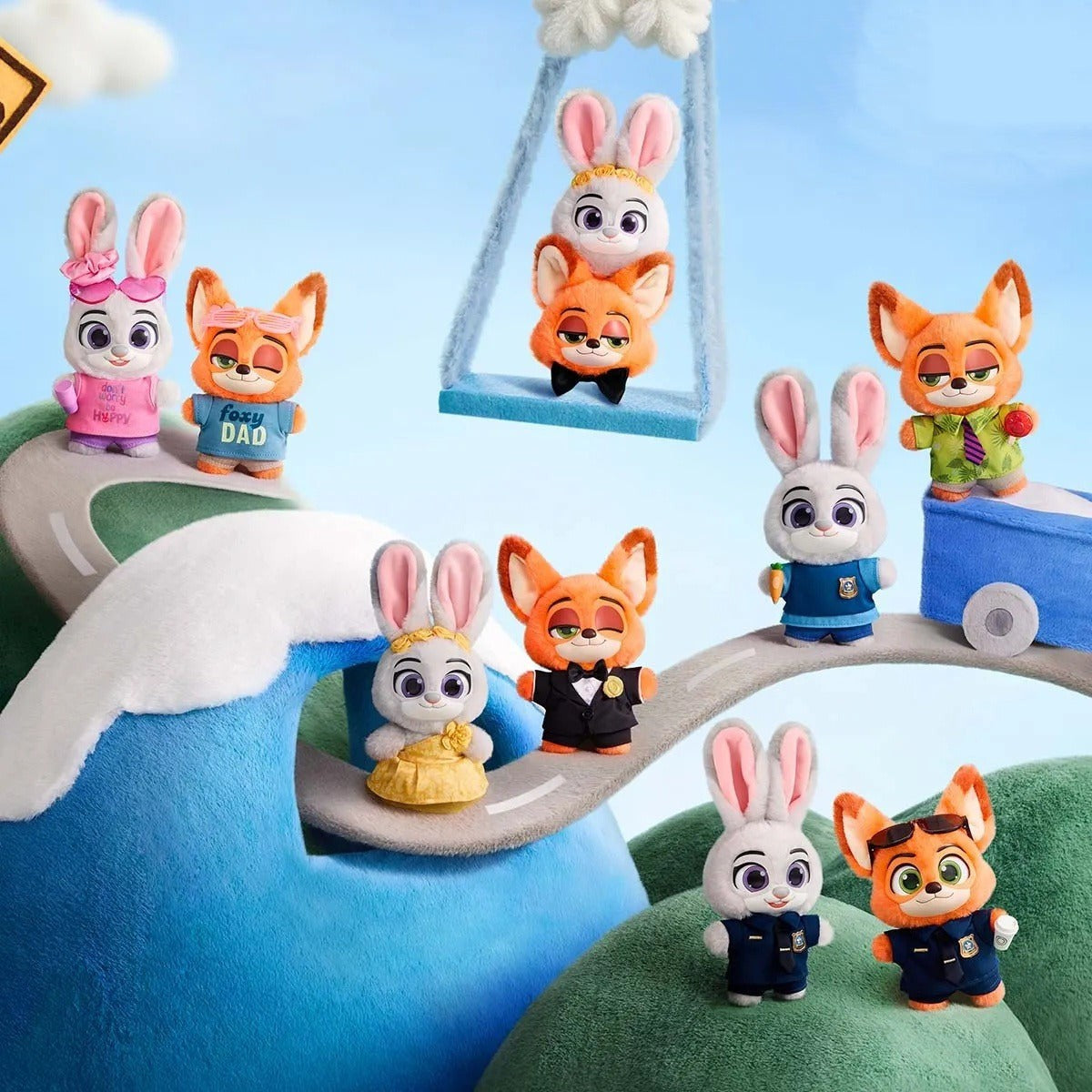 POP MART DSN Zootopia Ace Duo Series Plush Pendant Blind Box (PRE-ORDER)