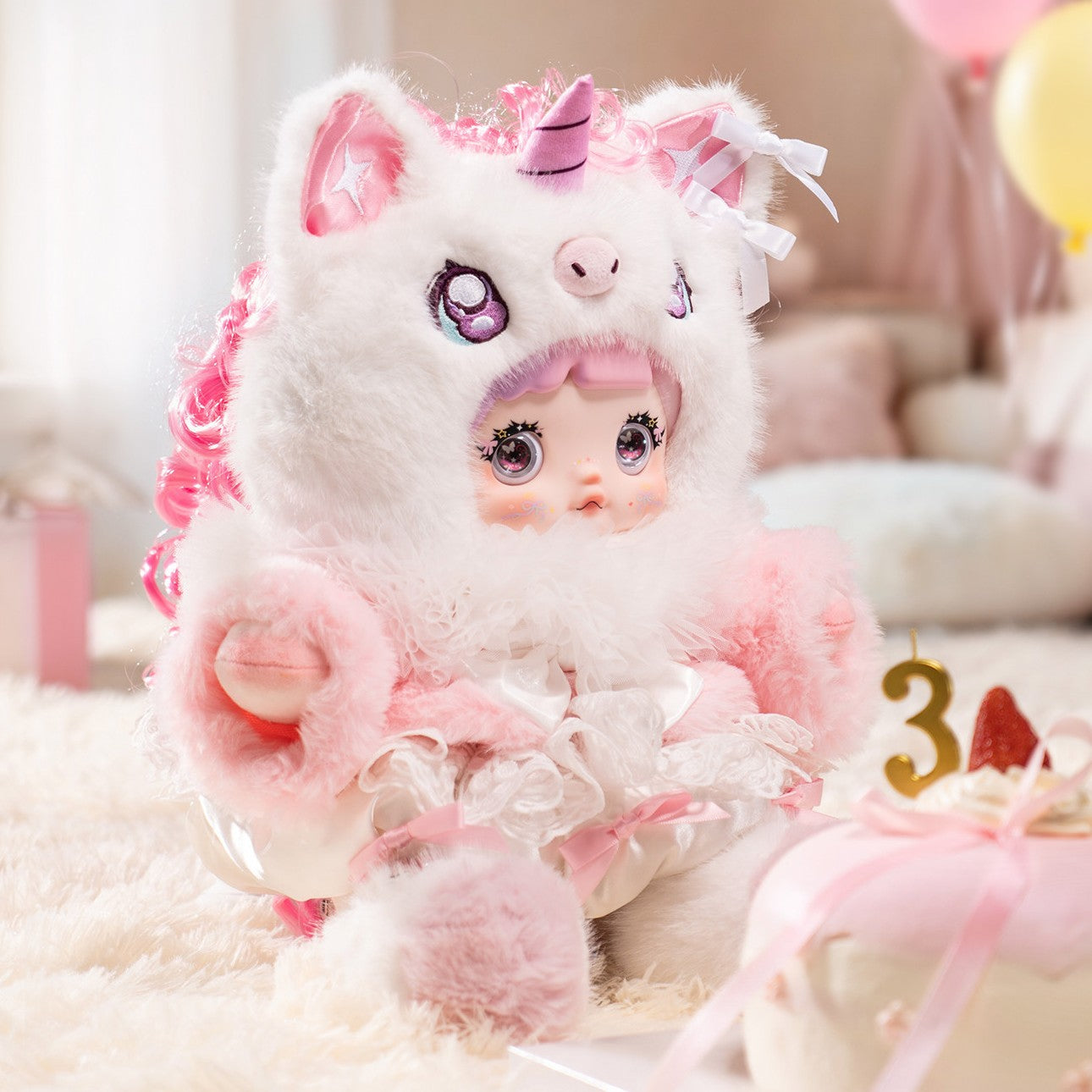 Nommi 3rd Birthday Dreamy Journey Series 400% Limited Plush Doll Hanging Card