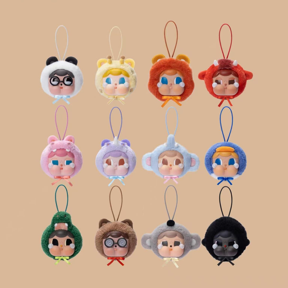 POP MART CRYBABY Sad Zoo Day Series Blind Capsule Toy, Thailand Exclusive Plush Pendant, Cry Buddy Collectible Keychain