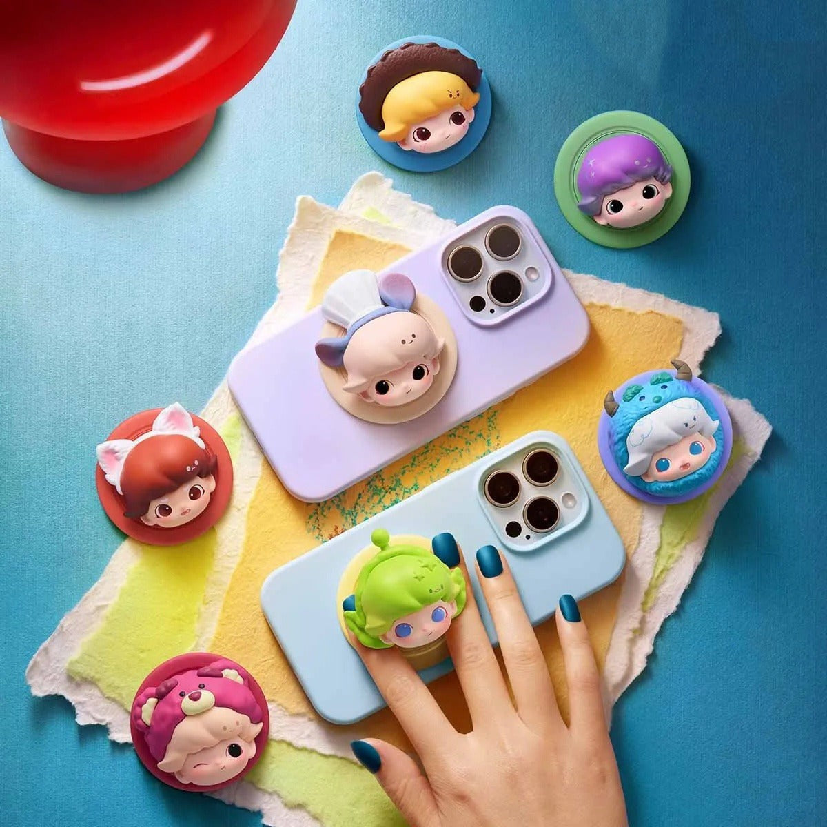 POP MART DIMOO WORLD × PIXAR Series Magnetic Phone Holder Blind Box (PRE-ORDER)
