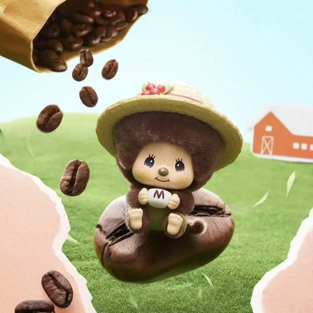 Monchhichi Coffee Farm Series Face‑changing Pendant Blind Box