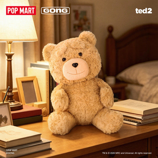 POP MART TED2 Hot Nerd Teddy Bear Plush Pendant