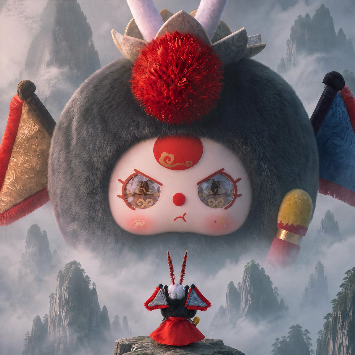 Baby Three The Monkey King Series Plush Doll