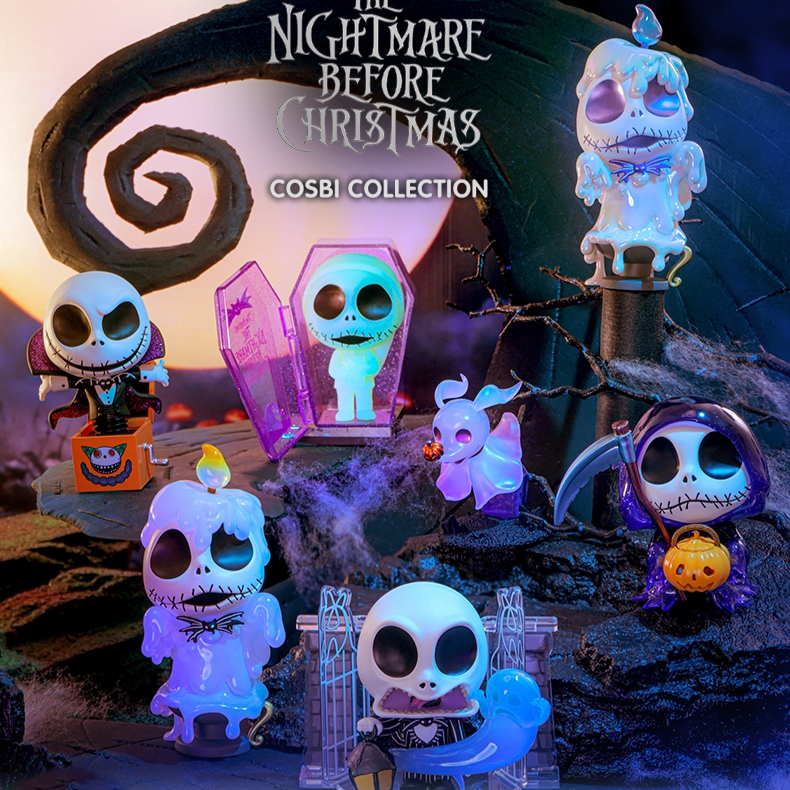 Hot Toys Cosbi Collection｜The Nightmare Before Christmas Series 3 Blind Box, Glow‑in‑the‑Dark Collectible Figures