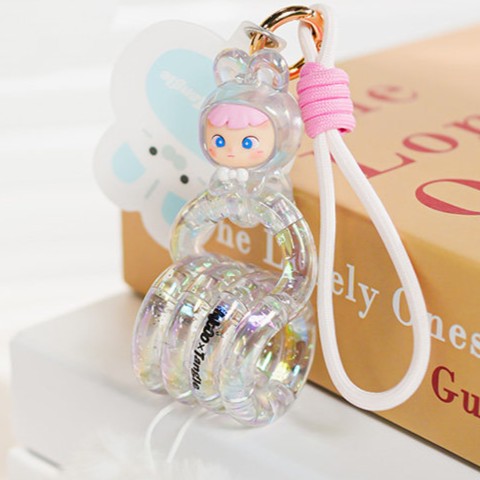 Tangle x HiddenWooo Cimmy Lovely Bunny Series Stress Toy Blind Box, Tangle Original Plush Series Flocking Fidget Toy, Authentic Soft Plush Twist Sensory Puzzle for ADHD, Anxiety & Stress‑Relief Hand Toy