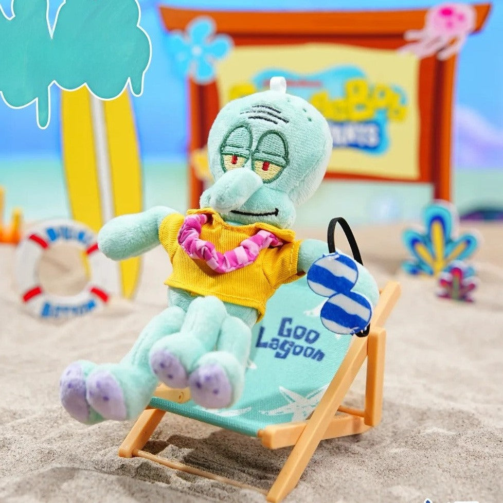 SpongeBob Bikini Bottom Beach Stall Series Action Plush Pendant Blind Box (PRE-ORDER)