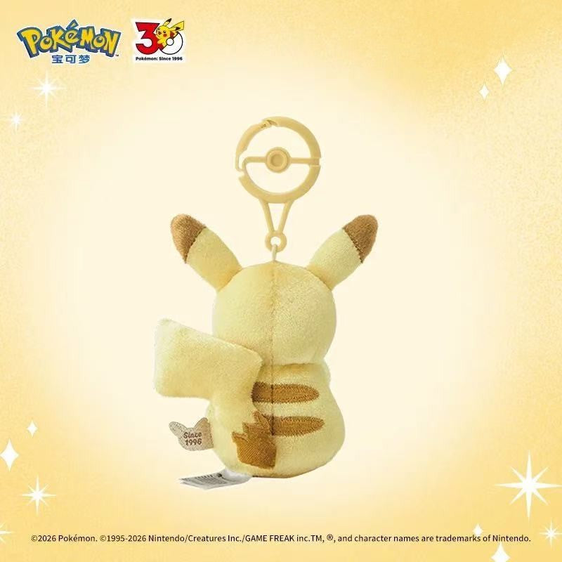 Pokémon Center Original 30th Anniversary Plush Pendant Pika Pika! Pikachu Doll