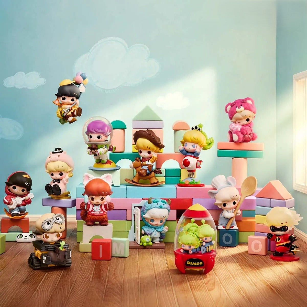 POP MART DIMOO WORLD × PIXAR Series Figure Blind Box (PRE-ORDER)