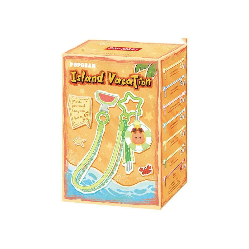 POP MART POP BEAN Island Vacation Series Multi functional Lanyard Blind Box (PRE-ORDER)