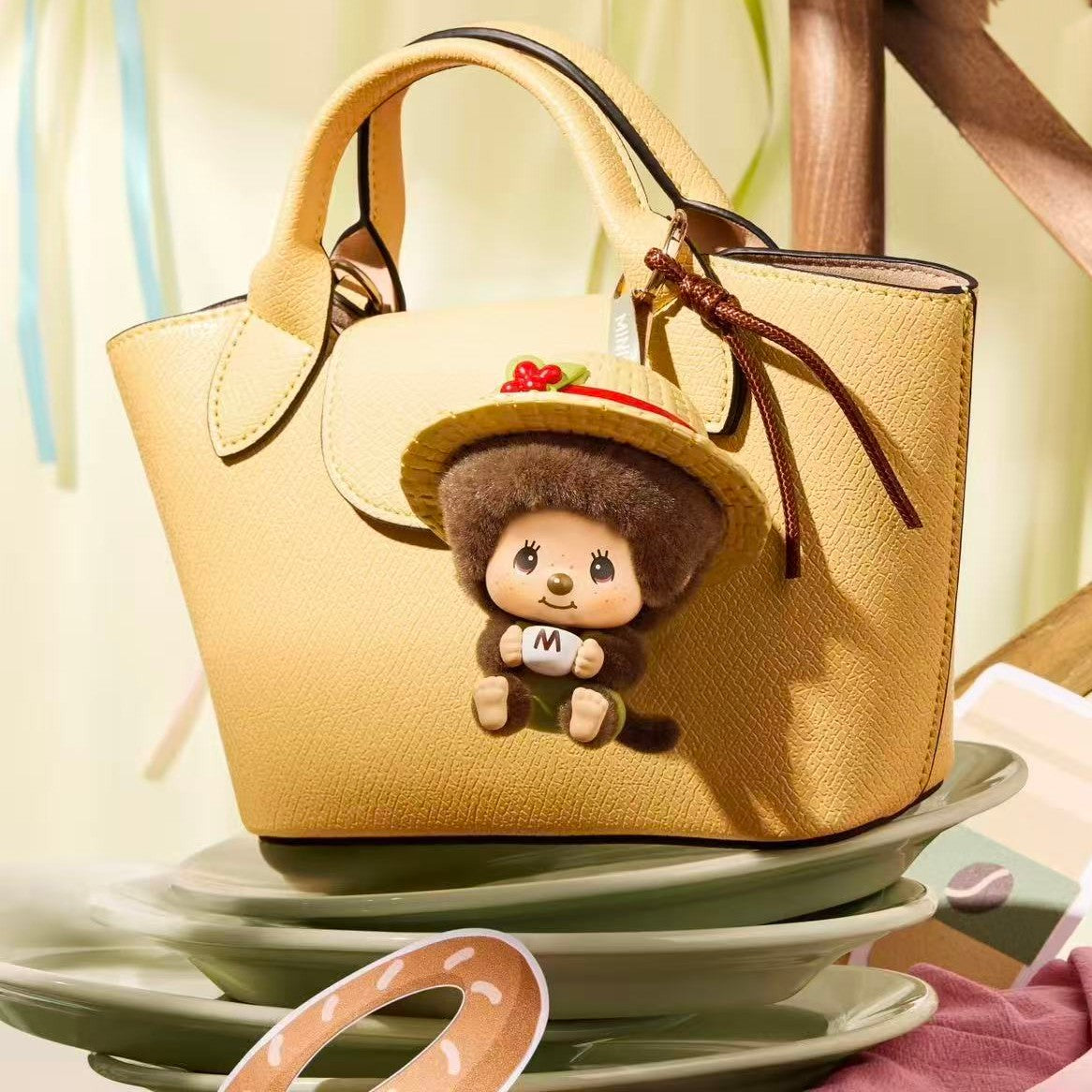 Monchhichi Coffee Farm Series Face‑changing Pendant Blind Box