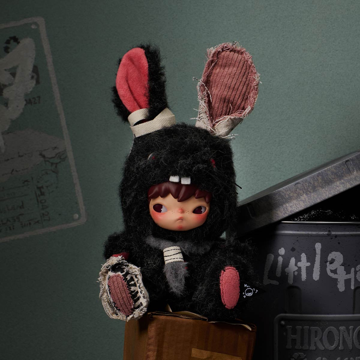 POP MART Hirono Little Hare Plush Doll Pendant