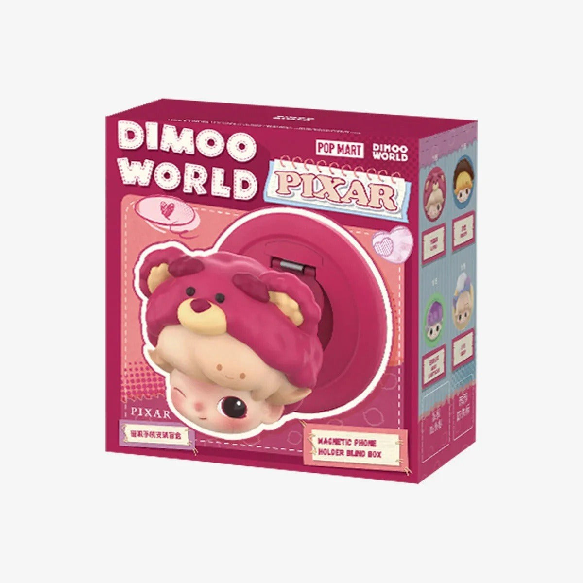 POP MART DIMOO WORLD × PIXAR Series Magnetic Phone Holder Blind Box (PRE-ORDER)
