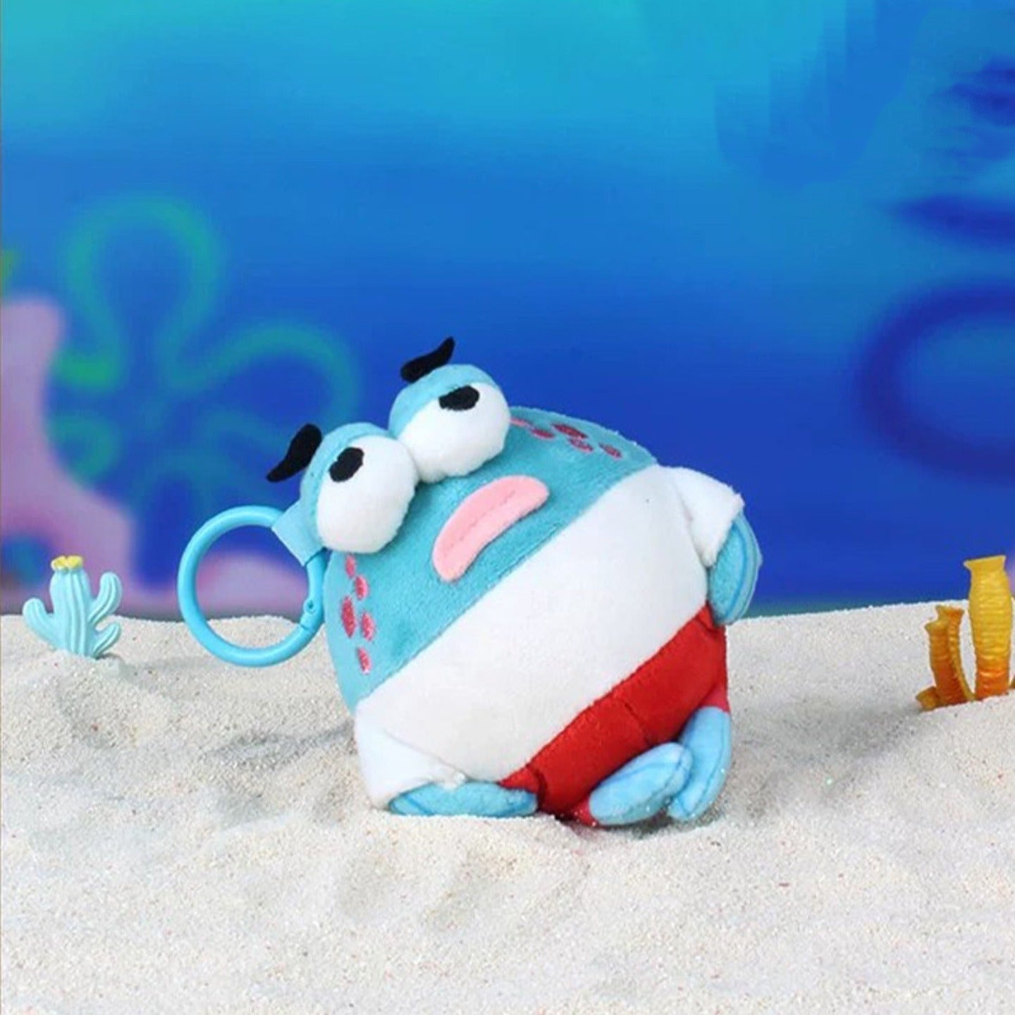 SpongeBob SquarePants Bikini Bottom Chubby Fish Series Plush Pendant Blind Box