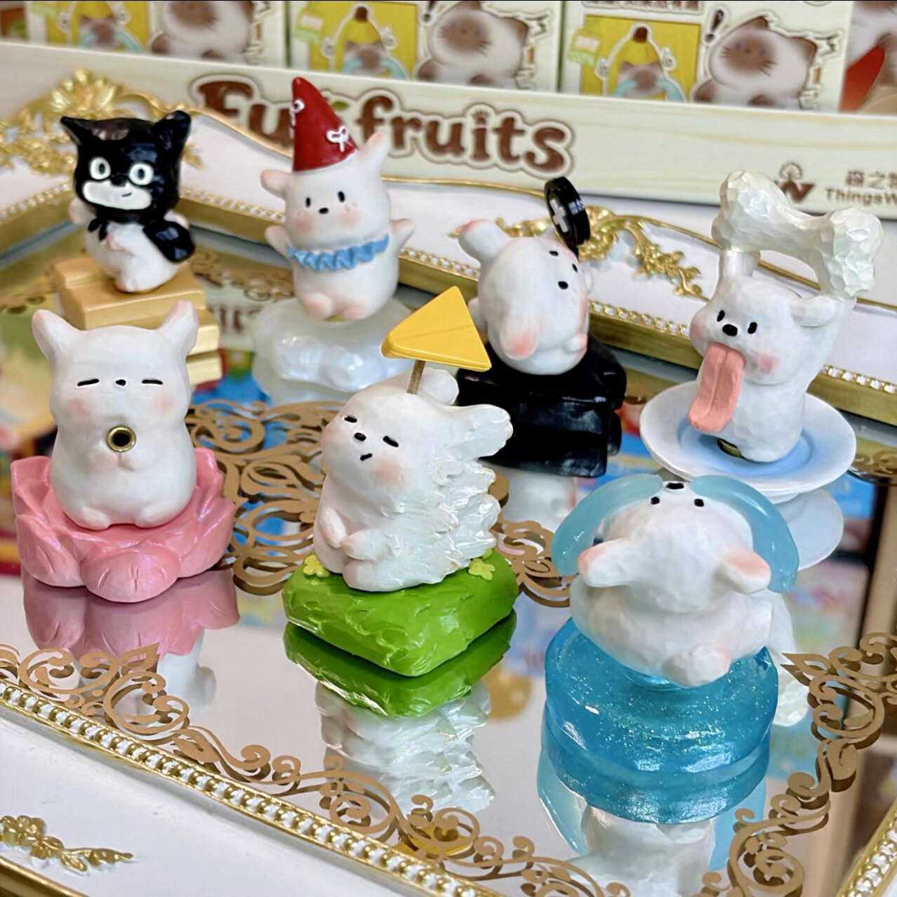 Cat Pai Make Life A Little Sweeter Rotation Blind Box Cat Pai Never Stop Dreaming Lewu You Dog Pai Just Be Yourself Series Figures Blind Box