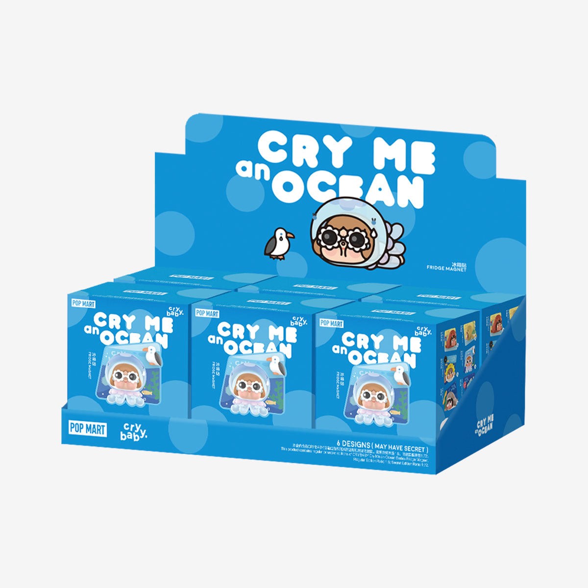 POP MART CRYBABY Cry Me an Ocean Series Fridge Magnet Blind Box