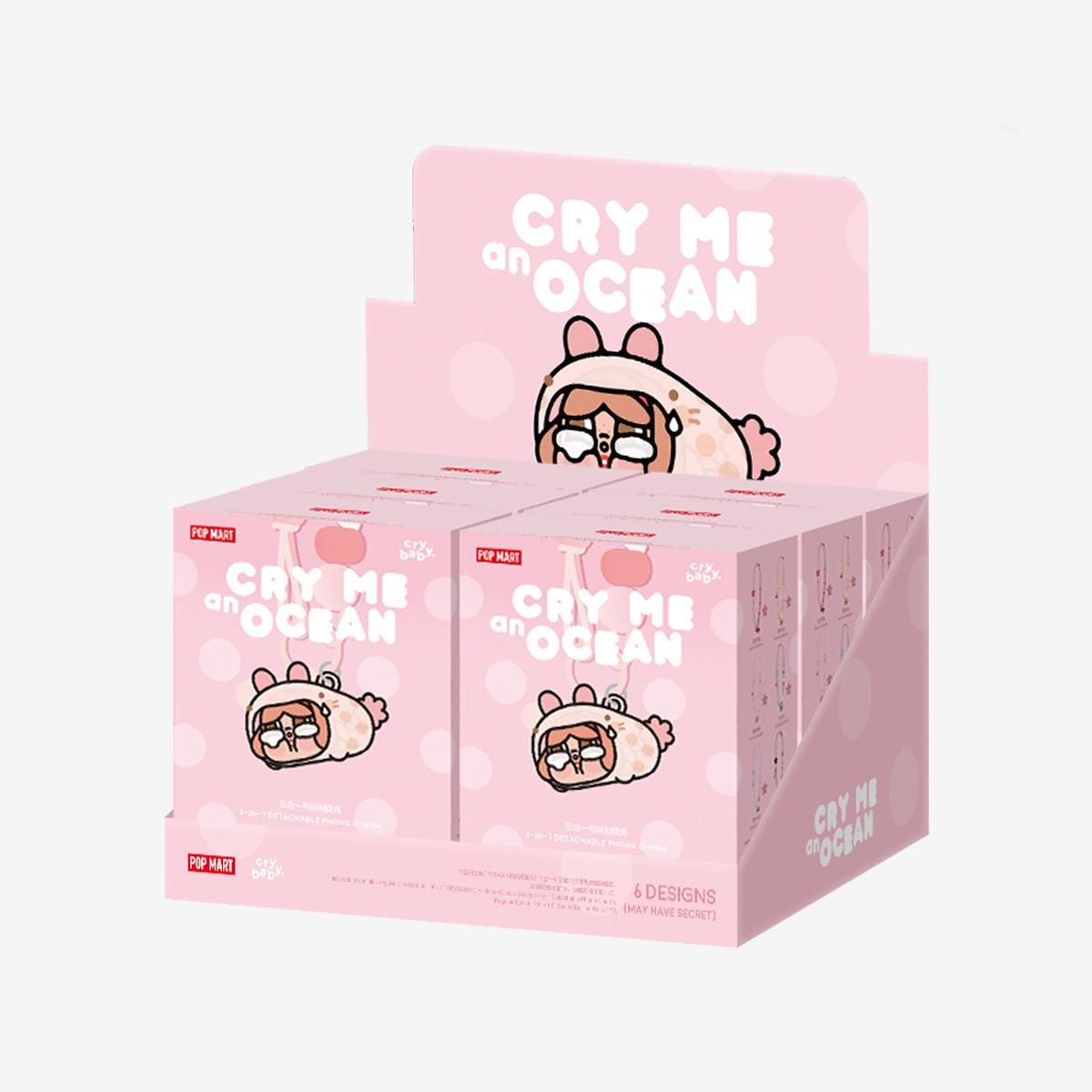 POP MART CRYBABY Cry Me an Ocean Series 3-in-1 Detachable Phone Charm Blind Box