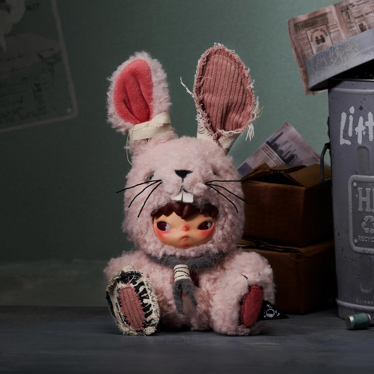 POP MART Hirono Little Hare Plush Doll Pendant