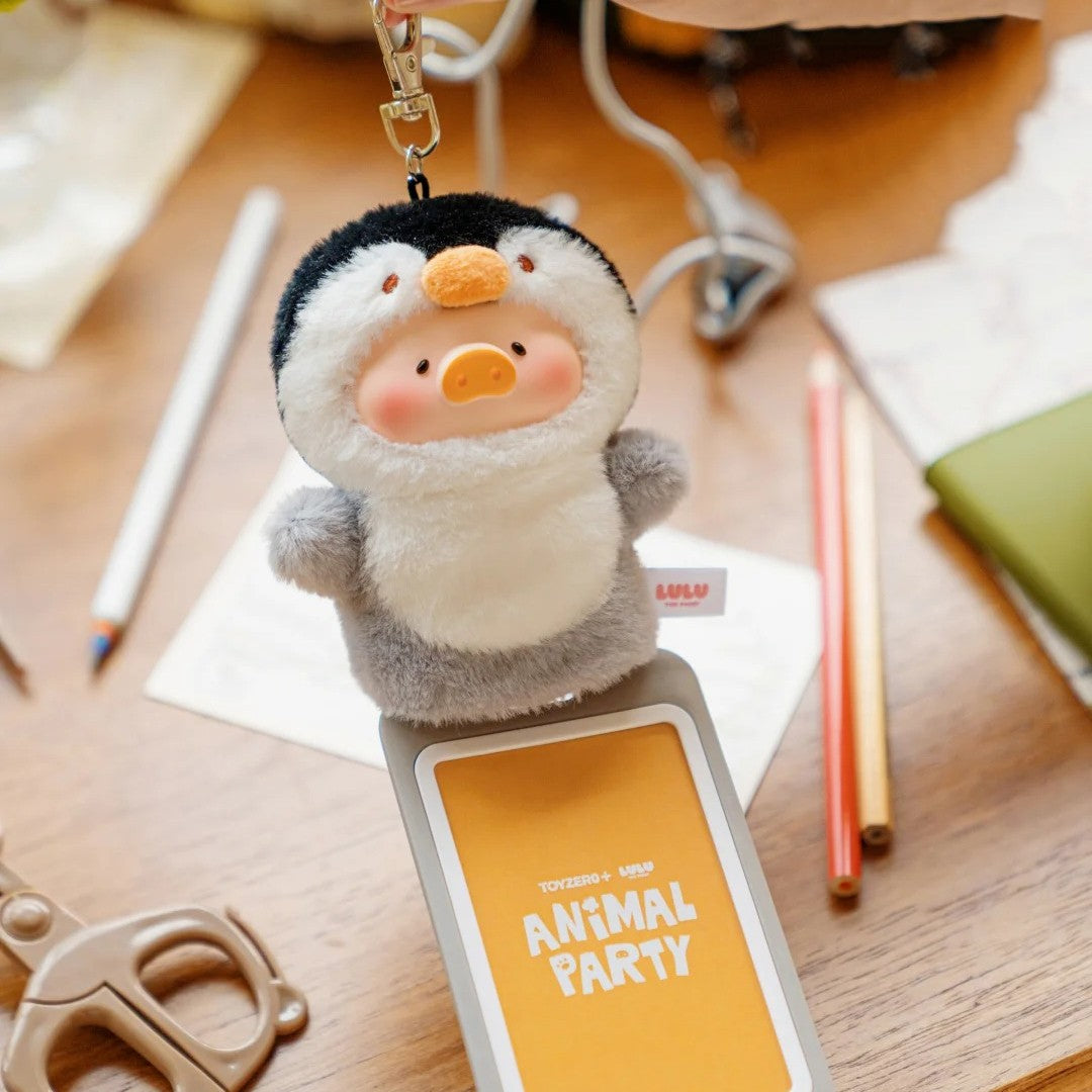 LuLu the Piggy Animal Party V2 Cutest Butler Series Vinyl Face Key Cover Keychain Pendant Blind Box